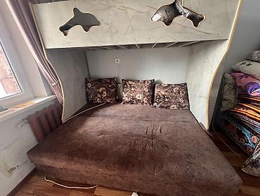 Двухъярусная кровать, Б/у, С выкатной системой