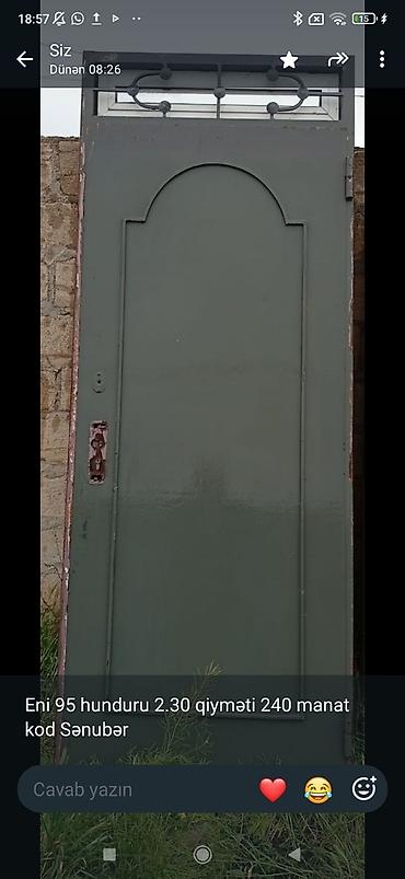col qapısı: Metall qapılar – müxtəlif modellər 1) Boz rəngli metal qapı - Ölçü — 3