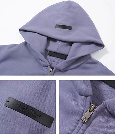 pull and: Мужская толстовка, M, Essentials, Новый, цвет - Фиолетовый, Бесплатная доставка — 3