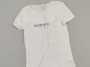 t shirty damskie adidas białe: T-shirt, H&M, M, stan - Dobry