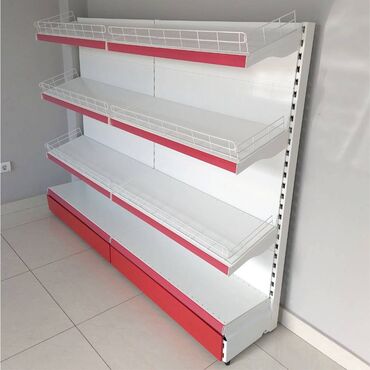 Стеллажи: Металлический стеллаж сборный, торговые стеллажи, железная мебель — 10