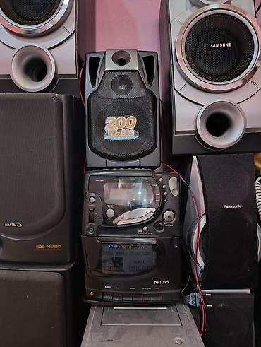panasonic музыкальный центр: Panasonic SA-PM31 mini hi-fi sistemi və müxtəlif akustik kolonlardan — 3