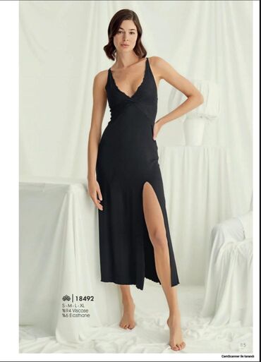 Ночные сорочки: Ночная сорочка, Бамбук, Длинная модель, 2XL, XS, S — 7