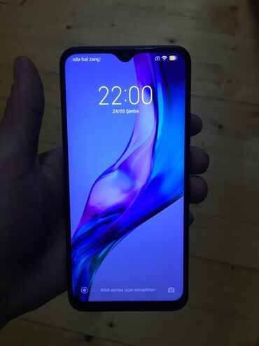 Xiaomi: Xiaomi Redmi 9, 32 GB, rəng - Göy, 
 Barmaq izi, İki sim kartlı