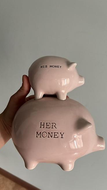 копилка мечты: Продается милейшая копилка «His Money / Her Money» - Большая свинка — 2