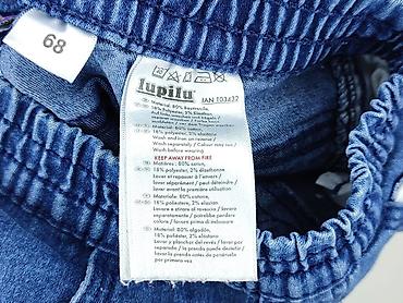 sandalki boho: Spodnie jeansowe, Lupilu, 3-6 miesięcy, stan - Bardzo dobry — 6
