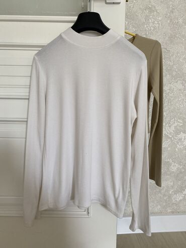 футболки и шорты: Лонгслив, цвет - Белый, Made in KG, S (EU 36), M (EU 38)