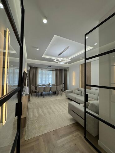 сдается квартира район кара жыгач: 4 комнаты, 125 м², Элитка, 12 этаж, Евроремонт