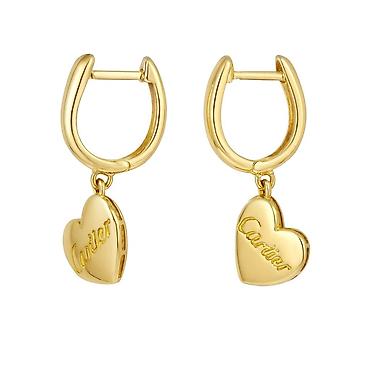 конго: Серьги в желтом золоте 585 Cartier, вес 5,38 г - Бренд: Cartier - — 1