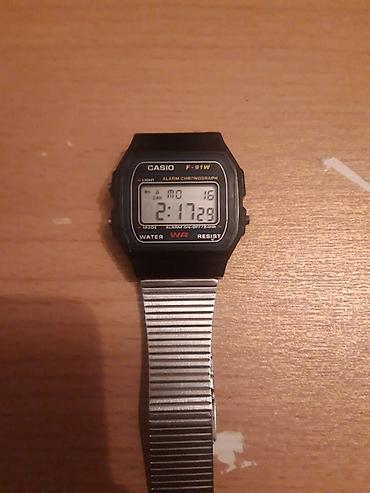 Aksesuarlar: Casio F-91W rəqəmsal qol saatı - Model: Casio F-91W - Korpus: qara — 1