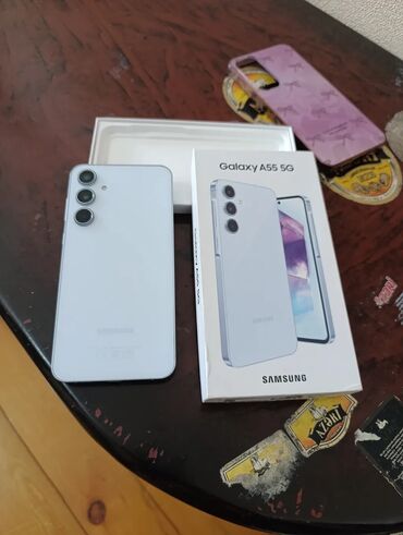 Samsung: Samsung Galaxy A55, 128 GB, rəng - Ağ, Barmaq izi, İki sim kartlı, Face ID — 14