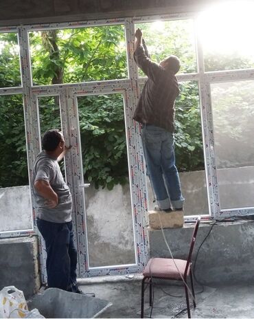 Pəncərələrin təmiri: Xidmət: Plastik pəncərə və qapı təmiri Təklif olunan işlər: - PVC — 8