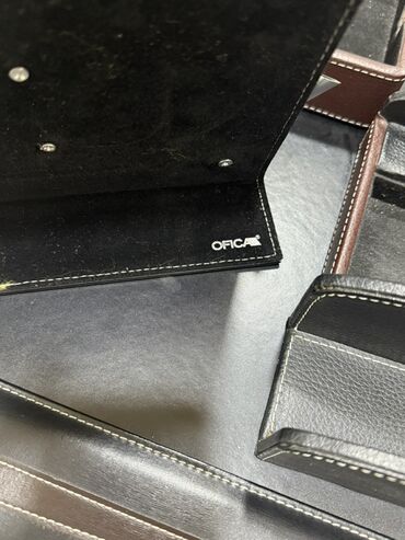 Masaüstü dəstlər: Ofis üçün dəri masaüstü təşkilatçı dəst – OFICA - Material: süni/dəri — 5