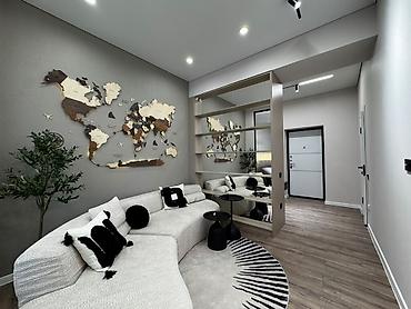 Продажа квартир: 2 комнаты, 55 м², Асанбай мкр Элитка, 5 этаж, Дизайнерский ремонт — 4