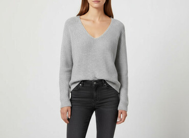 różowa bluza h m: H&M, Sweter damski, rozmiar M