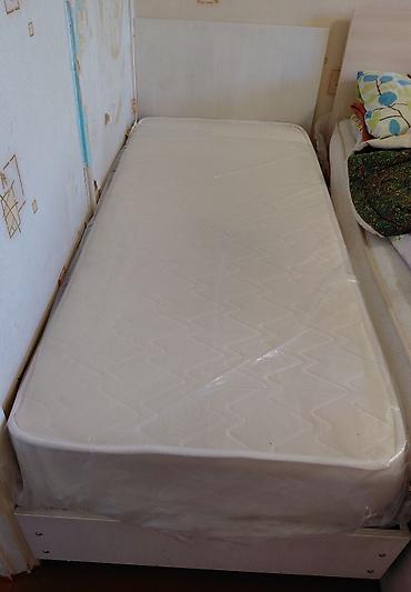 bed sheets: Односпальная кровать с матрасом Lina. - Размер спального места: 75× — 1