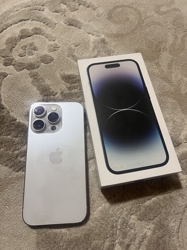 айфон 13 жалал абад: IPhone 14 Pro, Колдонулган, 128 ГБ, White Titanium, 86 %