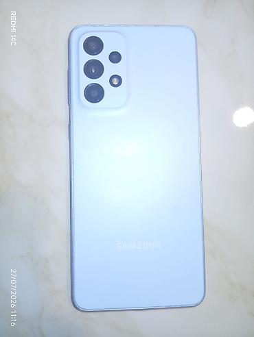 iphone ilə barter: Samsung Galaxy A33 5G, 128 GB, rəng - Göy, Barmaq izi — 1