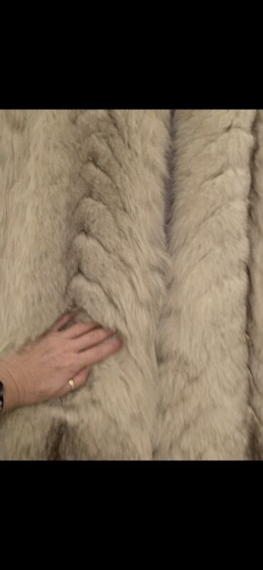 Krzneni kaputi: M, Sa postavom, Polarna lisica, bоја - Bež — 14