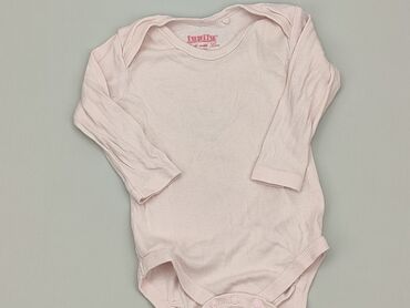 różowe body niemowlęce: Body, Lupilu, 3-6 m, 
stan - Zadowalający