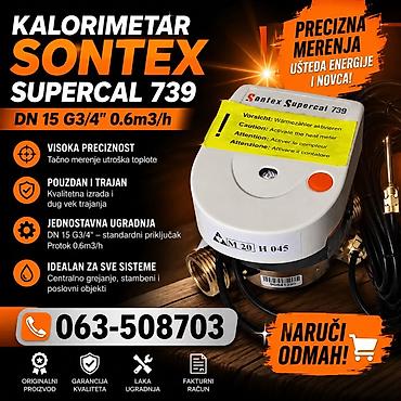 harmonika tenda: Kalorimetar Sontex Supercal 739 – merač utroška toplote za precizno — 1
