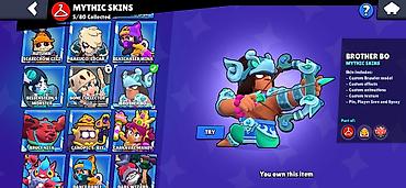 max kinder: Brawl Stars hesabı – geniş skin kataloqu - Nadir: 69/104 toplanıb — 4