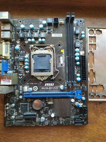 материнка на сокете 1155: Материнская плата, Б/у, MSI, LGA1155, Micro-ATX, Для ПК