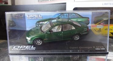 opel omega: Коллекционная модель Opel Omega B MV6 green metallic 1994 Altaya
