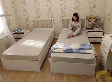румынская мебель: Yeni, Təknəfərlik çarpayı, Bazasız, Matras ilə, Siyirməsiz, Rusiya — 1