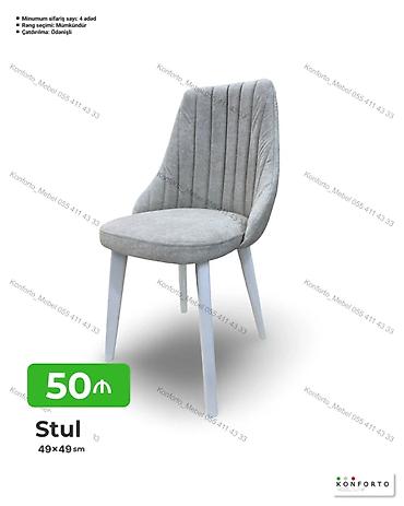 divan kafe: Stul – 49×49 sm - Yumşaq, rahat oturacaq və bel hissəsi; şaquli tikiş — 1