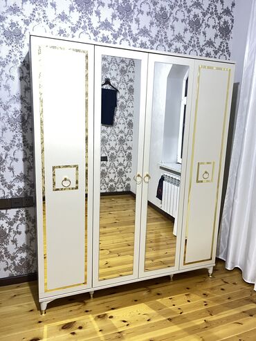 кухонная мебель бу: Yeni, Açılan, 4 qapılı Düz dolab, Qarderob, paltar dolabı, Azərbaycan