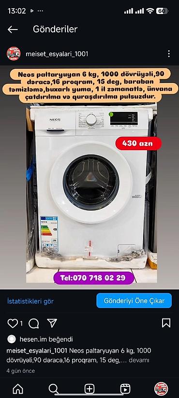 iphon 7: Paltaryuyan maşın 7 kq, Yeni, Pulsuz çatdırılma — 2