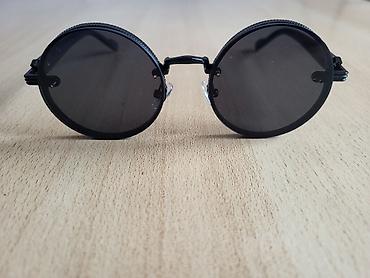 heart diffraction glasses: Okrugle sunčane naočare – retro/steampunk stil - Tamno siva/crna — 2