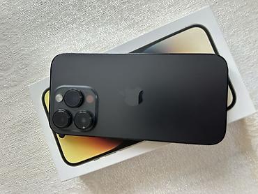 IPhone 14 Pro, 256 GB, Black Titanium, Zəmanət, Simsiz şarj, Sənədlərlə