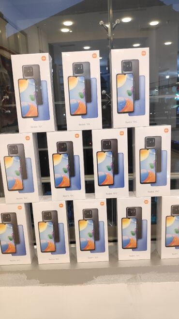 xiaomi azerbaycan: Xiaomi Redmi 10C, 128 GB, rəng - Qara, 
 Zəmanət, Sensor, Barmaq izi