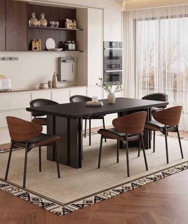 Столы для зала: Обеденные группы S&S — Бишкек - Современный обеденный стол с at lalafo.kg — 4 Столы для зала: Обеденные группы S&S — Бишкек - Современный обеденный стол с — 4