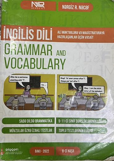 5 11: Məhsul: “İngilis dili – Grammar and Vocabulary” (Nərgiz R. Nəcəf, NMR — 1