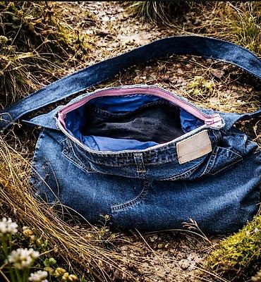 Torbe: Džins torba – ručno pravljena tote/šolder torba od farmerki - — 15