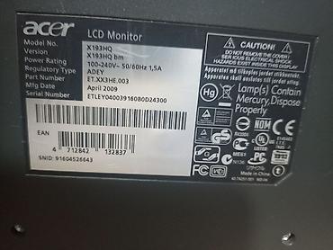 Мониторы: Монитор, Acer, Б/у, 18" - 19" — 11