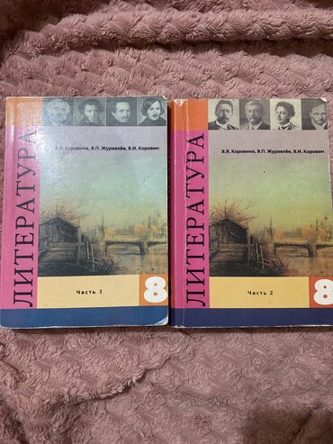 литература 6 класс: 2 учебника по литературе за 8 класс 1 часть и 2 часть качество