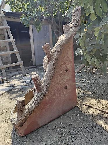 фонтан для сада: Bağ üçün dekorativ şəlalə-bulaq konstruksiyası - Material: beton/daş — 2