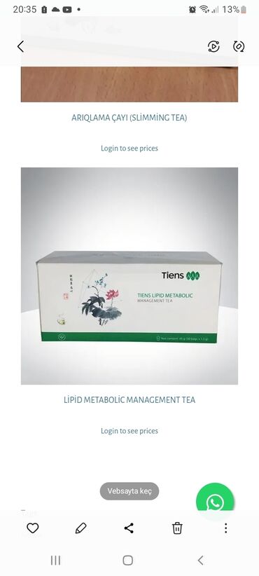 kisiler üçün tort sekilleri: Məhsul: Tiens Lipid Metabolic Management Tea (Ariqlama çayı)