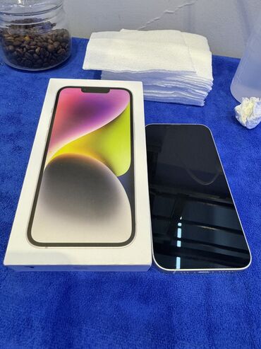 iphone 14 pro max dublikat: IPhone 14, 128 GB, Ağ, Zəmanət, Kredit, Barmaq izi