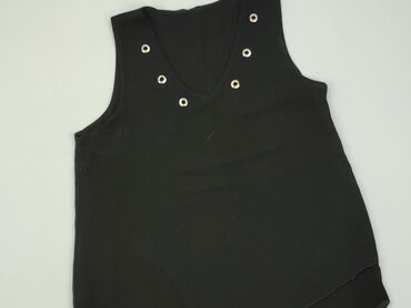 bluzki czarne bez rekawow: Blouse, S (EU 36), condition - Good