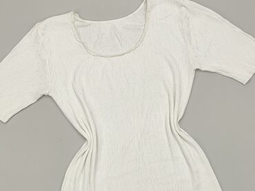 białe bluzki krótki rękaw eleganckie: Bluzka Damska, S, stan - Dobry