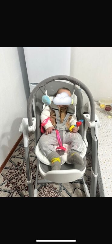 ворота для частного дома: Многофункциональный детский стульчик-качели в сером цвете от фирмы