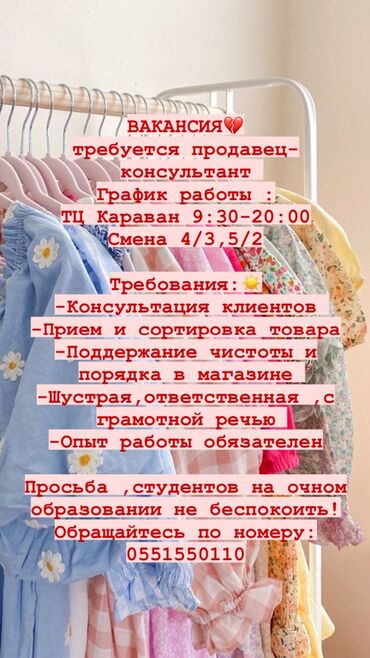 вакансии продавец обуви: Сатуучу консультант. Караван СБ