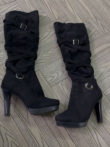 фатзорб купить оригинал: Ботфорты, Размер: 38.5, цвет - Черный, Новый