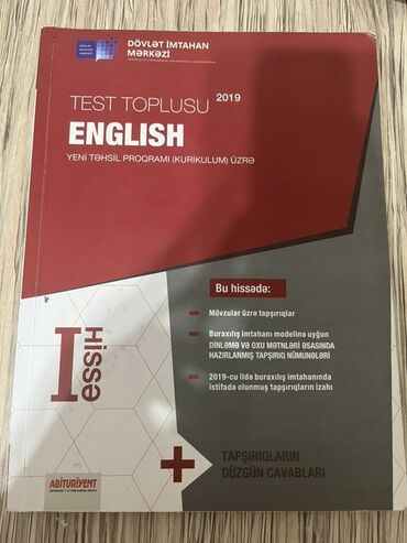 Velosiped ehtiyyat hissələri: Məhsul: “Test Toplusu – English (I hissə), 2019” – Dövlət İmtahan