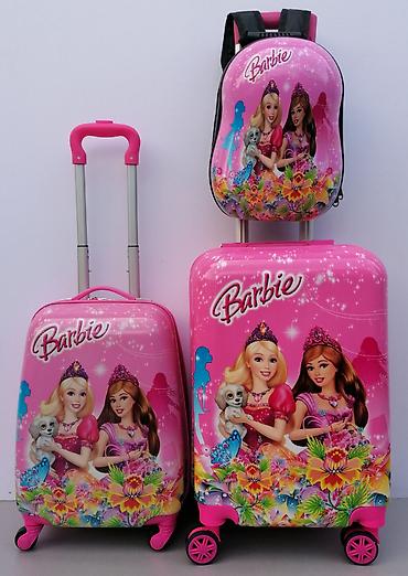 Rančevi, torbe i koferi: Deciji Koferi set 3u1 mod.12 Barbi roze ❤️ ⛟ B E S P L A T N A ⛟︎ — 1
